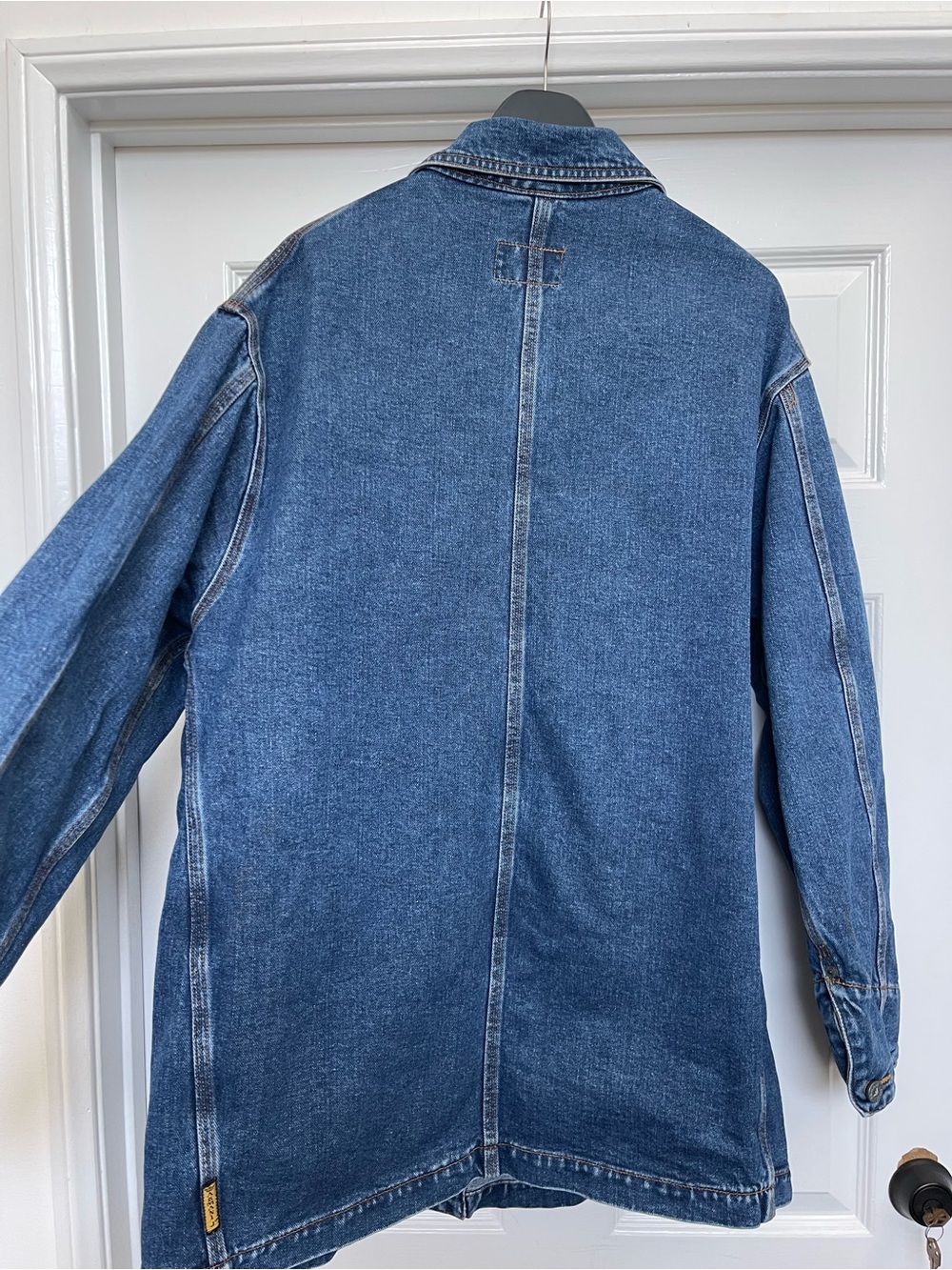 Rare Oversized Vintage Armani Jeans Men's Denim Utility Jacket - Picture 2 of 15